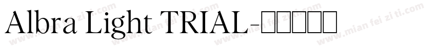Albra Light TRIAL字体转换
